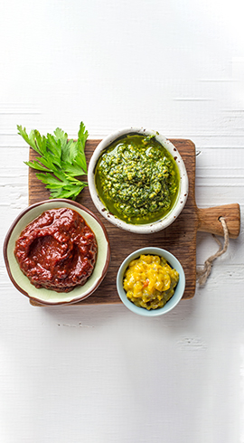 Pesto Sauce and Tomato Sauce to Flavor the Dishes You Cook 