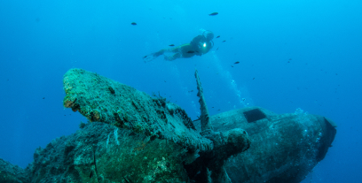 Fighter Jet Wreck, Kaş, Antalya diving spots